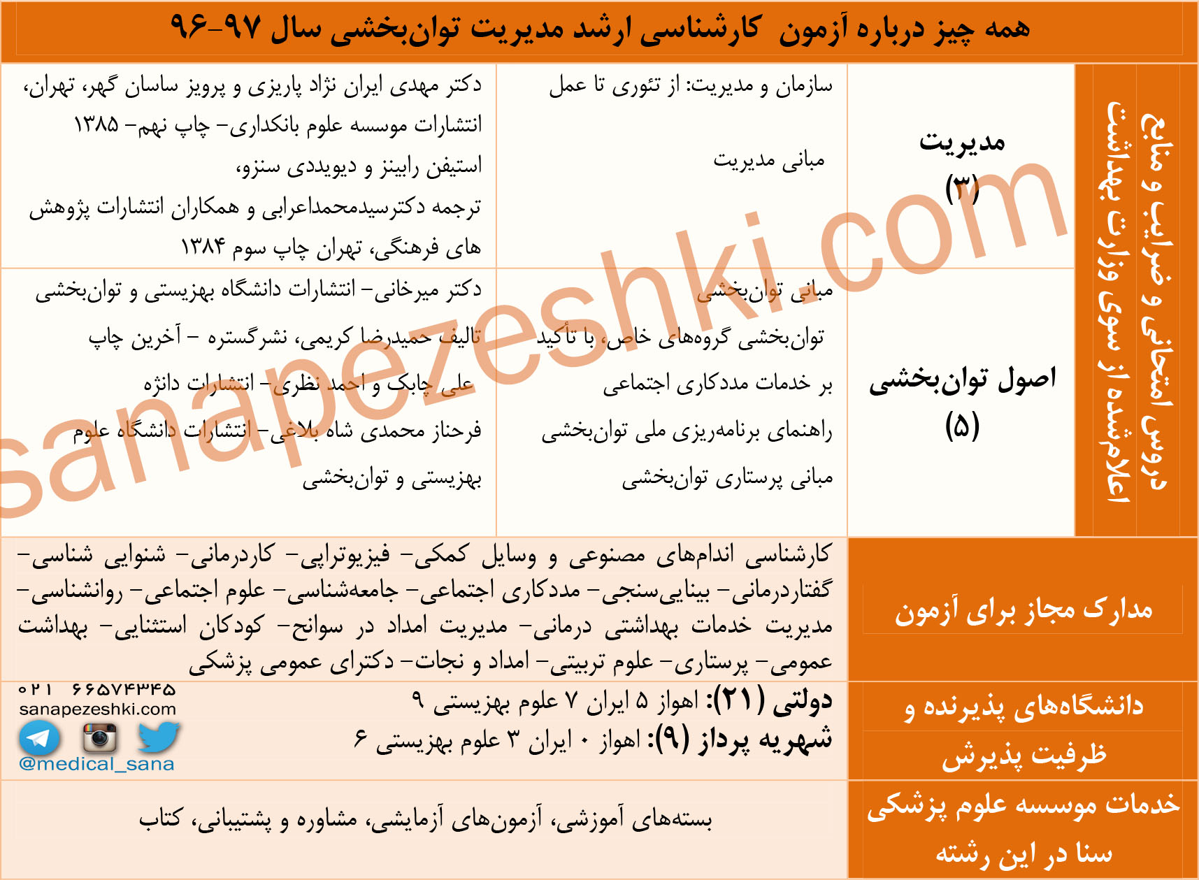 مدیریت توانبخشی